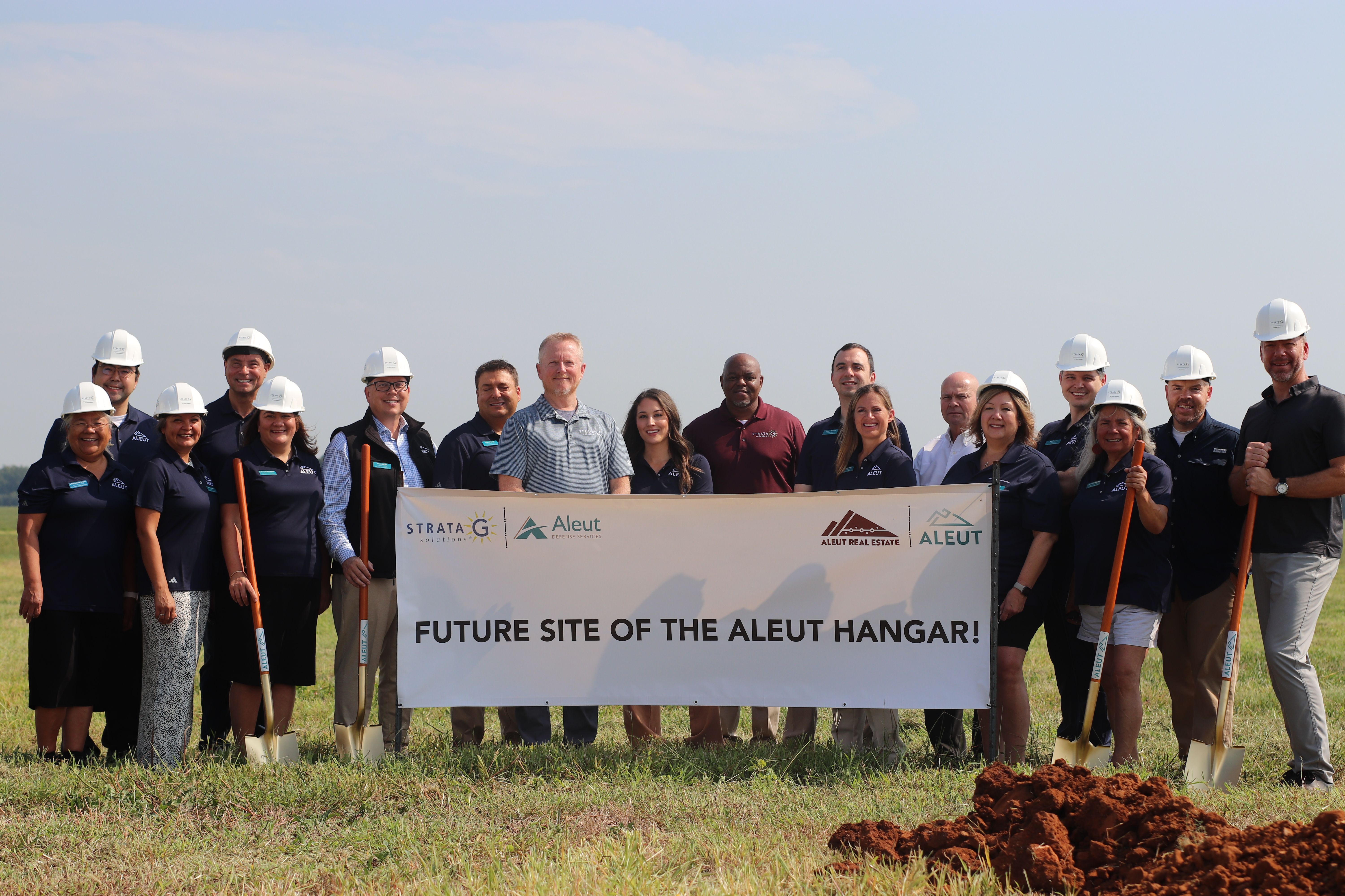 Aleut Hangar Groundbreaking Group Photo